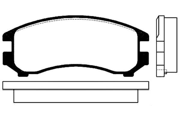 KAVO PARTS Комплект тормозных колодок, дисковый тормоз BP-6511